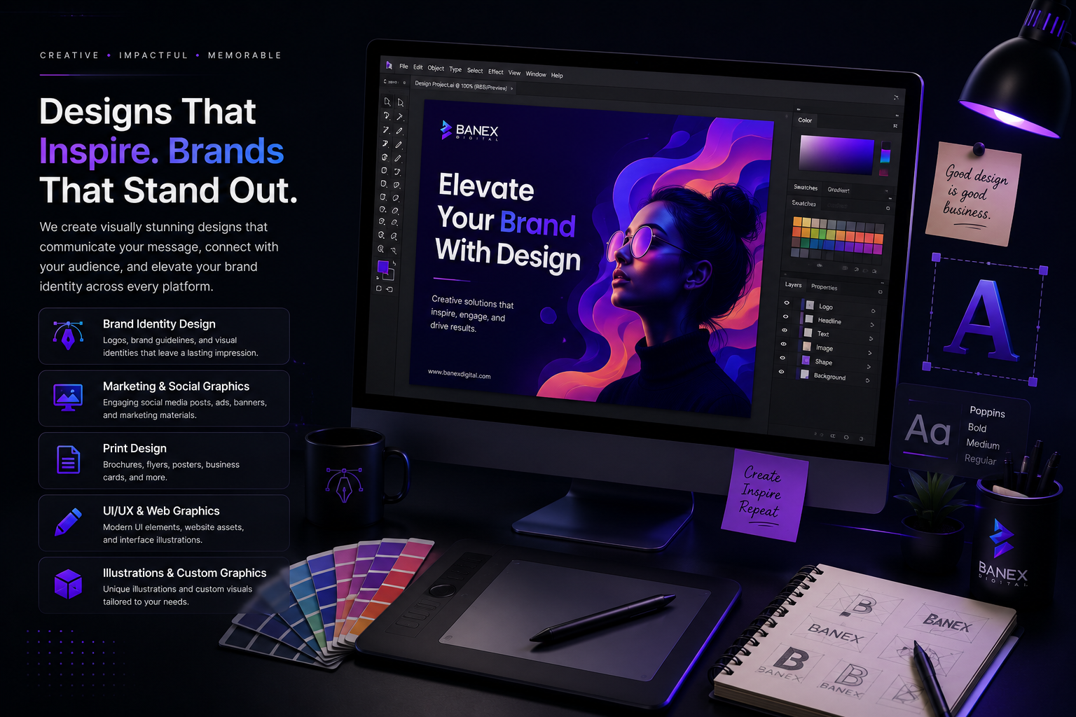 Banex graphic designing services graphic